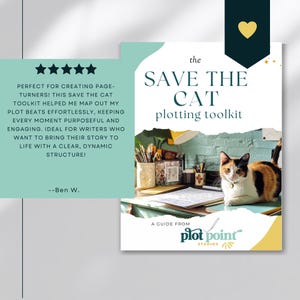 Plantilla de escritura de novelas de Goodnotes, esquema de la trama de "Salva al gato", hojas de trabajo para la trama, estructura de la historia, esquema de novela digital (RECURSO) imagen 3
