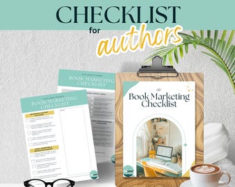 Book Marketing Checklist - Author Promotion Guide - Self-Publishing & Branding Planner - Instant Download RESOURCE