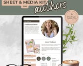 Speaker Sheet Canva Template | Social Media Kit | Author Media Kit | Neutral Author| Speaker One Sheet | Canva Media Kit PPCV