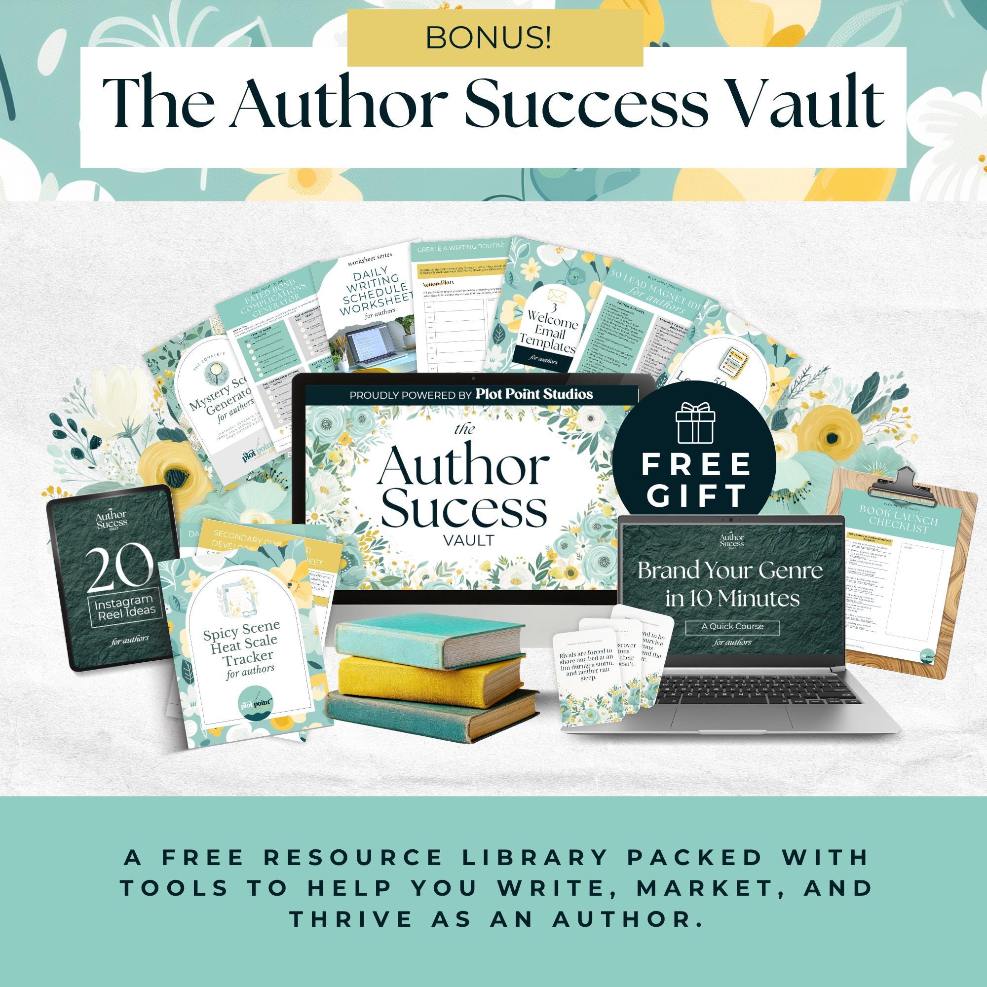 Luxury Email Signature Templates for Authors, Author Branding Kit ...