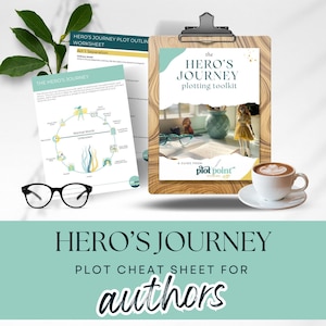 Goodnotes小説執筆テンプレート、英雄の旅路プロットツールキット、ストーリーアウトライン、キャラクターアーク、GoodNotesとデジタル使用のための小説執筆