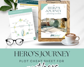 Goodnotes Novel Writing Template, Hero’s Journey Plotting Toolkit, Story Outline, Character Arcs, Novel Writing for GoodNotes & Digital Use