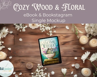 SZABLON MAKIETY E-BOOKA Canva | Szablon e-booka | Bookish Flatlay | Minimalistyczny mockup | Mockup Kdp | Szablony Bookstagram | Mockup książki Canva