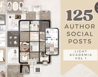 Light Academia, premiera książki, posty na Instagramie, szablony Canva, posty pisarzy w mediach społecznościowych, Instagram autora, szablony Bookstagram: PPLA