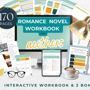 Romance Writing Planner, 2024 Planner for Writers, Novel Planner Workbook Digital Planner, Novel Writing Journal Digital Planner, RESOURCE
