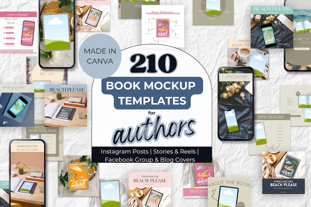 Canva Ebook Mockup Templates for Authors | Social Media & Marketing ...