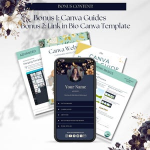 Modello di sito web Canva per autori - Modello di sito web per autori - DARK ROMANCE Sito web Canva - Modello per scrittori - Sito web per autori Celestial PPEC immagine 8