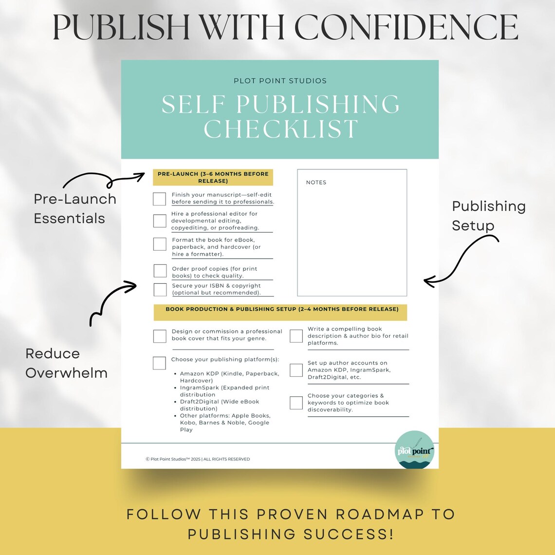 Self-publishing Checklist - Step-by-step Publishing Planner - Book ...