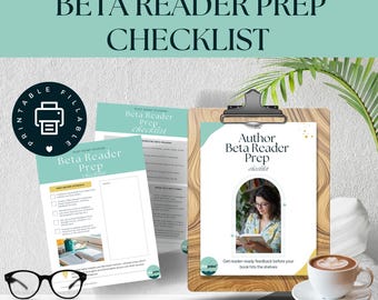 Beta Reader Prep Checklist for Authors (Digital Download)