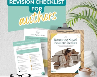 Romance Novel Revision Checklist, Writing Planner, Novel Plotting, Digital Printable Pdf, Instant Download, Novel Templates, Writer Tools