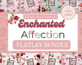 Bookstagram Mockup Bundle - 12 Romantic Flatlays for Authors  Bloggers - eBook & Paperback Mockups - Cozy Canva Templates  MOCKUP
