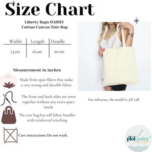 Reading Tote Bag for Authors - Dreaming with Eyes Open Design - Cotton Canvas image 4