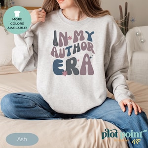 Custom Author Sweatshirt - Book Title Personalized Gift - New Author Crewneck - Writer Gift for Book Lovers - Author Era Shirt