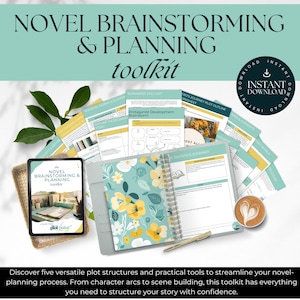 小説企画ツールキット - ブレインストーミングとプロットオーガナイザー - 作家のための執筆ガイドとキャラクター開発ワークブック リソース