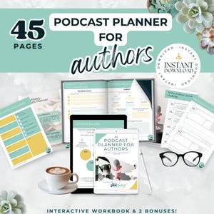 Podcast-Planer für Autoren, Content Toolkit, Autor Social Media, Autor-Buchpräsentation, Autor-Podpodd, Autor-Inhalt-Kalender
