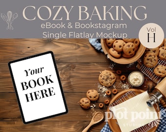 Ebook Mockup Bundle, autumn device mockup, bookstagram bundle ebook, ebook mockup flatlay, cozy mystery, ipad flatlay    MOCKUP