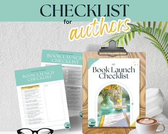 Book Launch Checklist - Self-Publishing Planner - Marketing & Promotion Guide for Authors - Instant Download RESOURCE