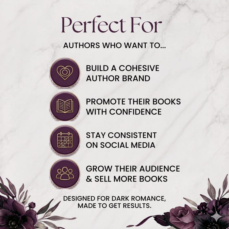 Dark Romance Canva Templates for Authors | Instagram Posts, Stories ...