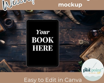 Witchy BOOKSTAGRAM MOCKUP EBOOK, Halloween Canva Template Bundle, Flat Lay Reviewer Author Social Media Bookish Mockups Bookstagrammer Posts