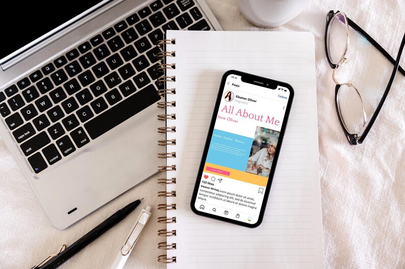 Marketing książek | Media społecznościowe | Pobieranie cyfrowe | Szablony Canva | Pakiet szablonów na Instagram dla pisarzy | Szablon na Instagram dla autorów SHER zdjęcie 3