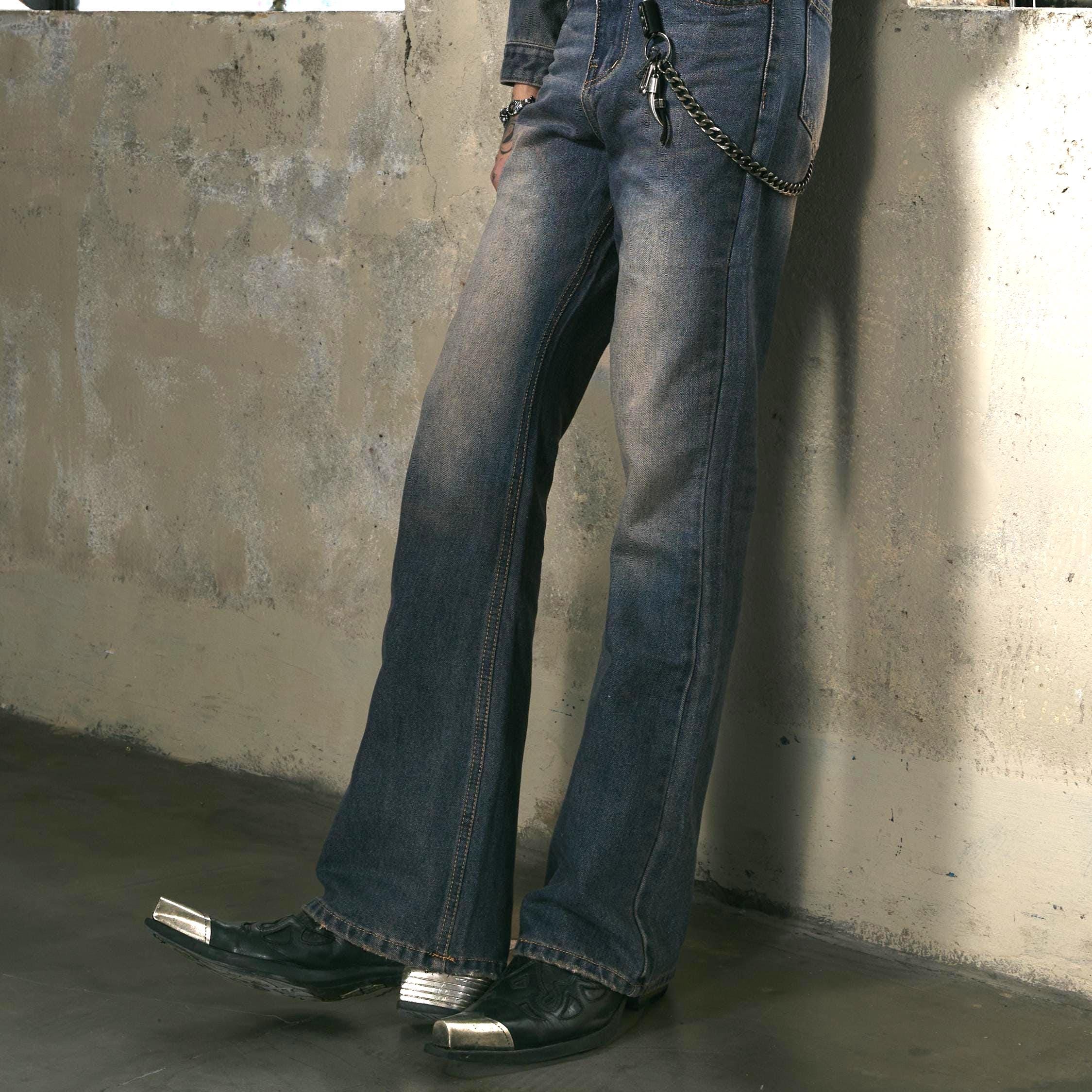 Bell Bottom Bootcut Chinos Mens Bootcut Jeans Men Bell Bottom