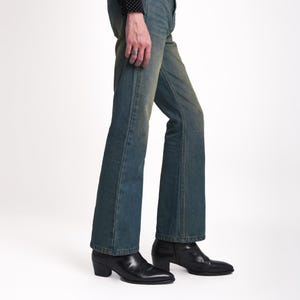 NGO - Flare Jeans, Men’s flare Pants,Denim Trousers ,Men bell bottom fit,trendy Men&#39;s relaxed vintage, disco pants,flared flares,70s pants