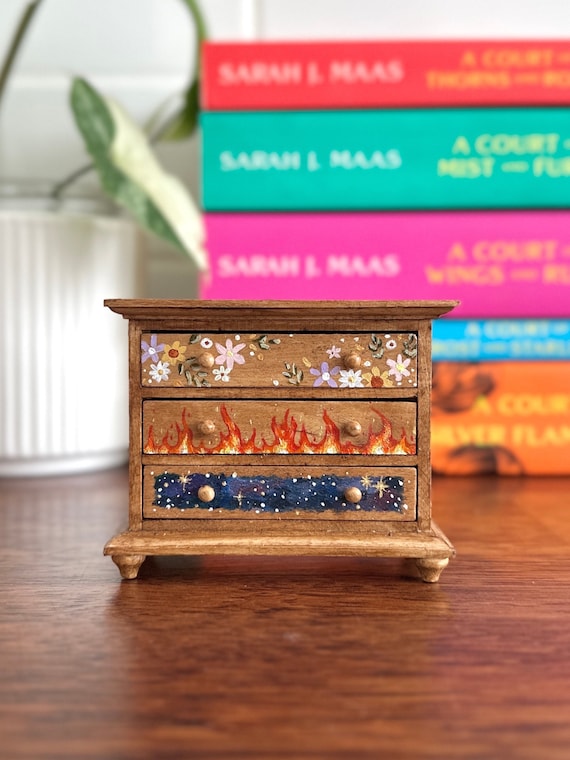 ACOTAR Original Hand-painted Feyre Archeron's Dresser - Etsy