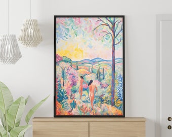 Henri Matisse, Inspired Art, Foraging Women, Fauvism Painting, Abstract Art Print, Colorful Poster, Printable Wall Art, Digital Download