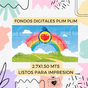 Plim Plim cyfrowe tła (tła i znaki +300 dpi) oddzielnie gotowe do druku PNG JPG clipart