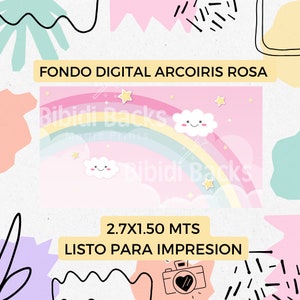 RAINBOW Digitale Hintergründe (Hintergründe und Elemente +300 dpi) separat druckbereit PNG JPG ClipArt