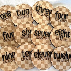 Baby Checkered Milestone Cards