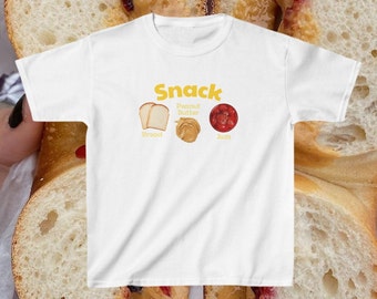 Snack babyshirt | Y2K Baby T-shirt, jaren '90 Baby T-shirt, Y2K Shirt, Cool Girl Baby T-shirt