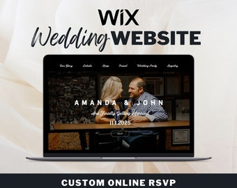 Wix Website Template Wix Wedding Website Online RSVP Template Simple Wedding Website Invitation