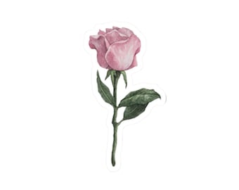 Pink Rose Sticker | Vinyl Sticker