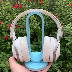 Oval Headphone Stand - Cute Gaming Accessories - Kawaii Gamer Girl - Cozy Minimalist Desk Setup - STL - Digital Download