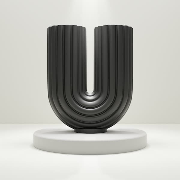 Vase STL to download and 3D print | Stl File For 3D Printers | Homedecor U-Turn Vase