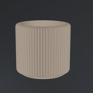 Modern 3D Printed Vase with Drip Tray (STL File) image 2