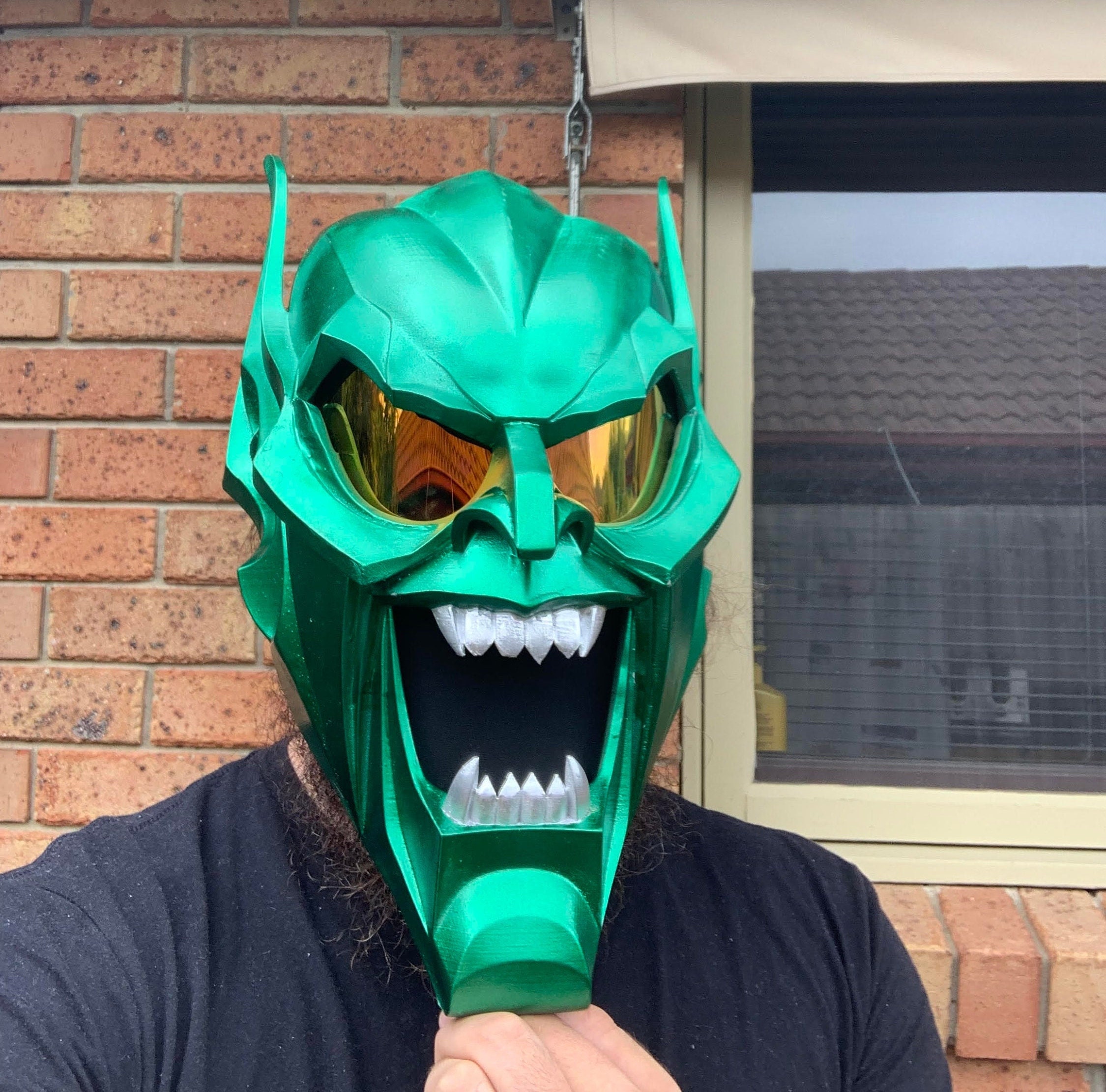 Masc Goblin Glas Goblin Mask Etsy