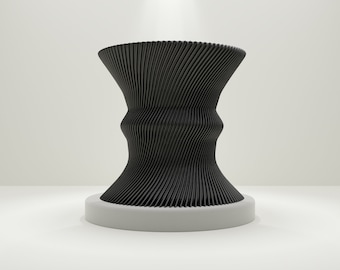 Spiral Vase STL File | 3D Printer Download | Modern Home Decor