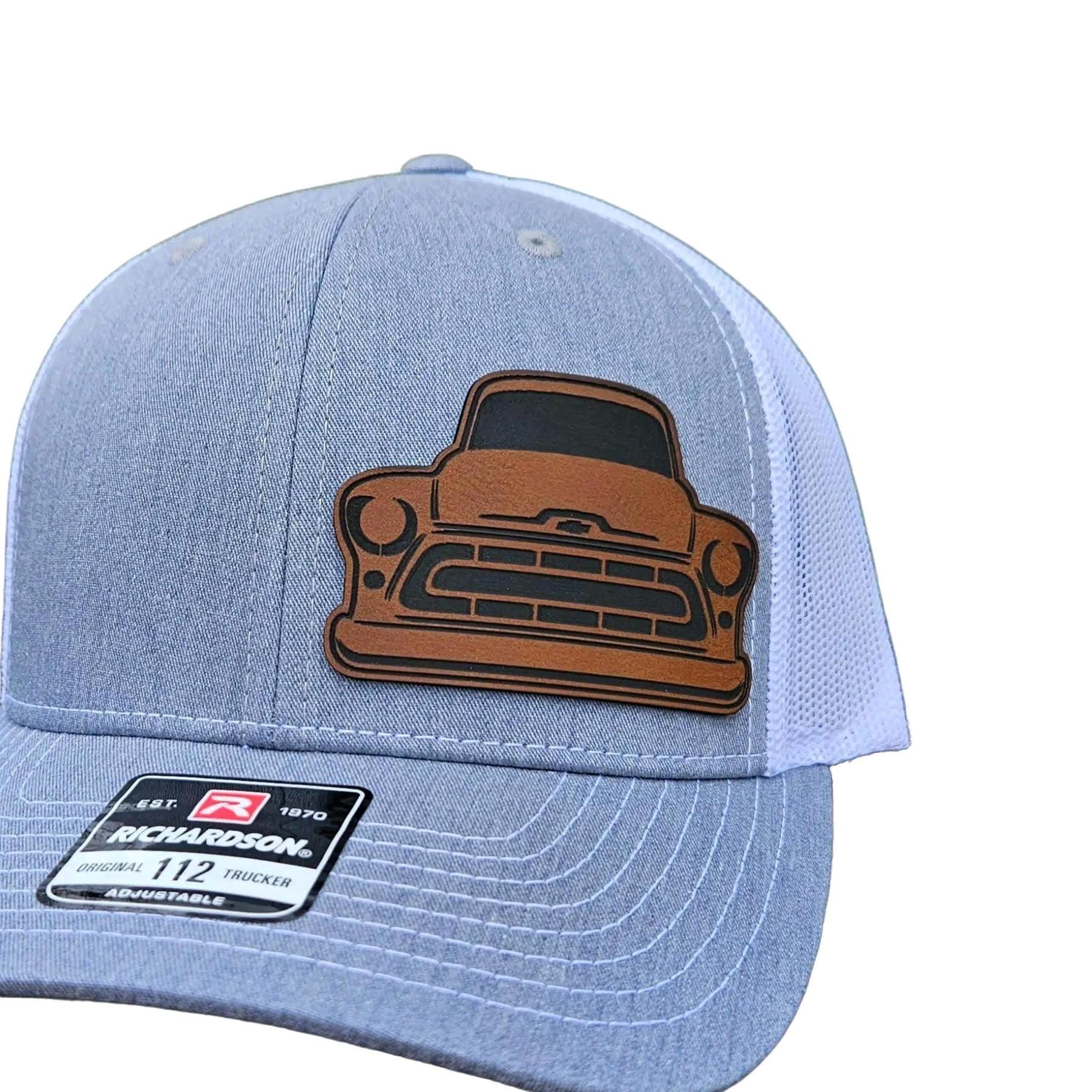 1957 Chevy Truck Leather Patch Richardson 112 Hat!