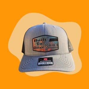 Richardson 112 Hat with 1967-72 Ford Truck Built To Drive Patina Leatherette Patch