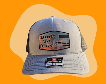 Richardson 112 Hat with 1967-72 Ford Truck Built To Drive Patina Leatherette Patch