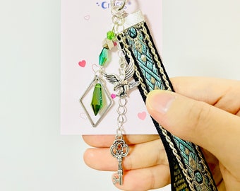 AlHaitham keychain/phone charm | Genshin impact inspired accessories | cute anime phone charm | kawaii green keychain | cosplay jewelry