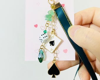 Aventurine hsr keychain/phone charm | Honkai Star Rail inspired accessories | anime keychain | cosplay | cute phone charm | 10 Stonehearts