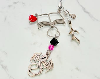 Durin keychain/phone charm | Genshin impact inspired accessories | dragon phone strap | cute bag charm | anime cosplay jewelry
