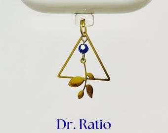 Dr. Ratio dust plug Honkai Star Rail | hsr inspired accessories | triangle phone charm | kindle charm | controller charm | anime cosplay