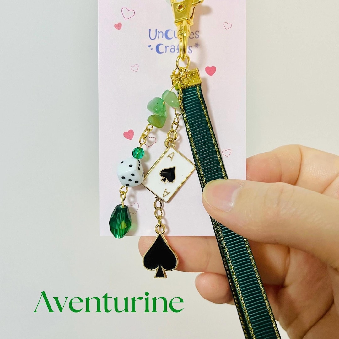 Aventurine Keychain/phone Charm Honkai Star Rail | Hsr Inspired
