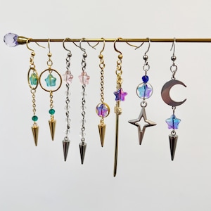 Kpop demon hunters earrings | Jinu Rumi Mira Zoey earrings | Huntrix | saja boys | cute star earring set | cosplay jewelry