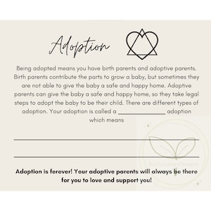 Adoption Scrapbook from Adoptive Parents to Child Foster Child Life Book