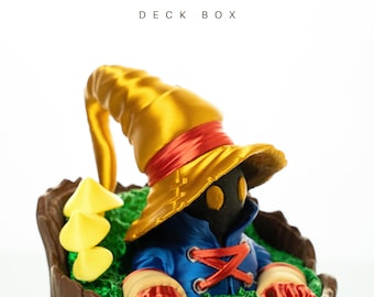 Vivi Black Mage Deck Box – Fantasy Commander-korthållare med dolt fack
